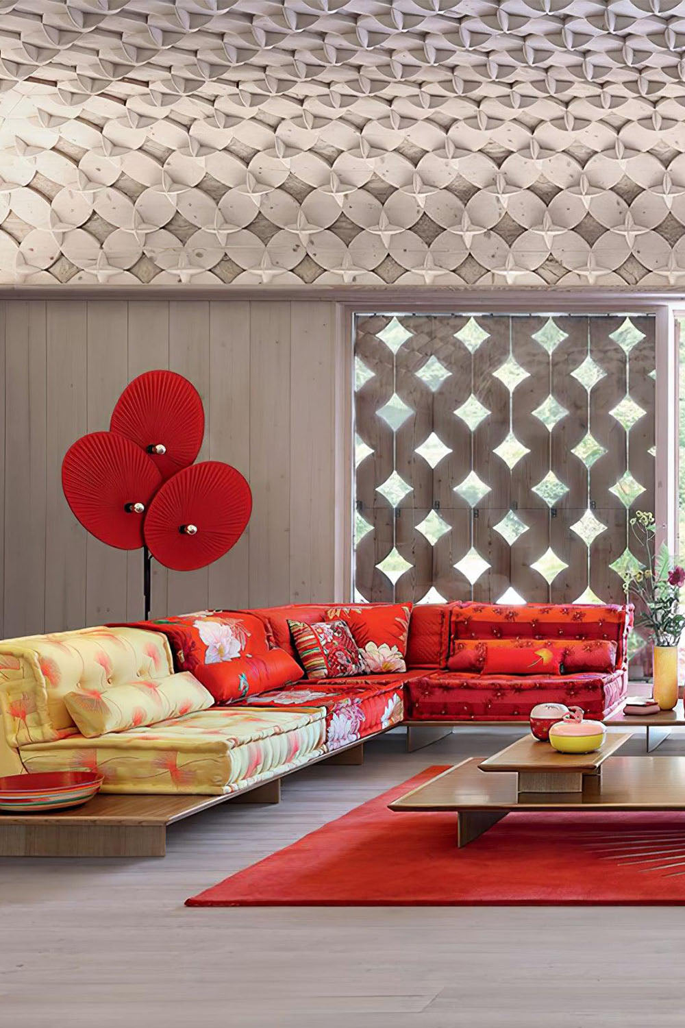 Triple Floral Floor Lamp - view 8 | everlamps