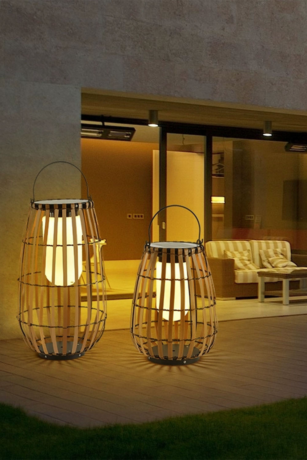 Tropic Braid Lantern Outdoor Lamp - view 4 | everlamps