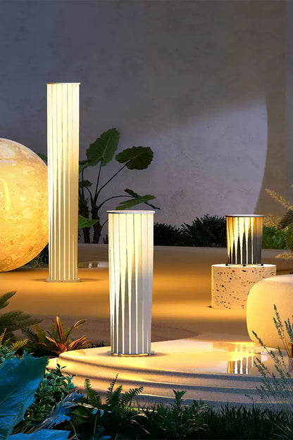 Twisted Acrylic Lantern Lawn Light - view 8 | everlamps