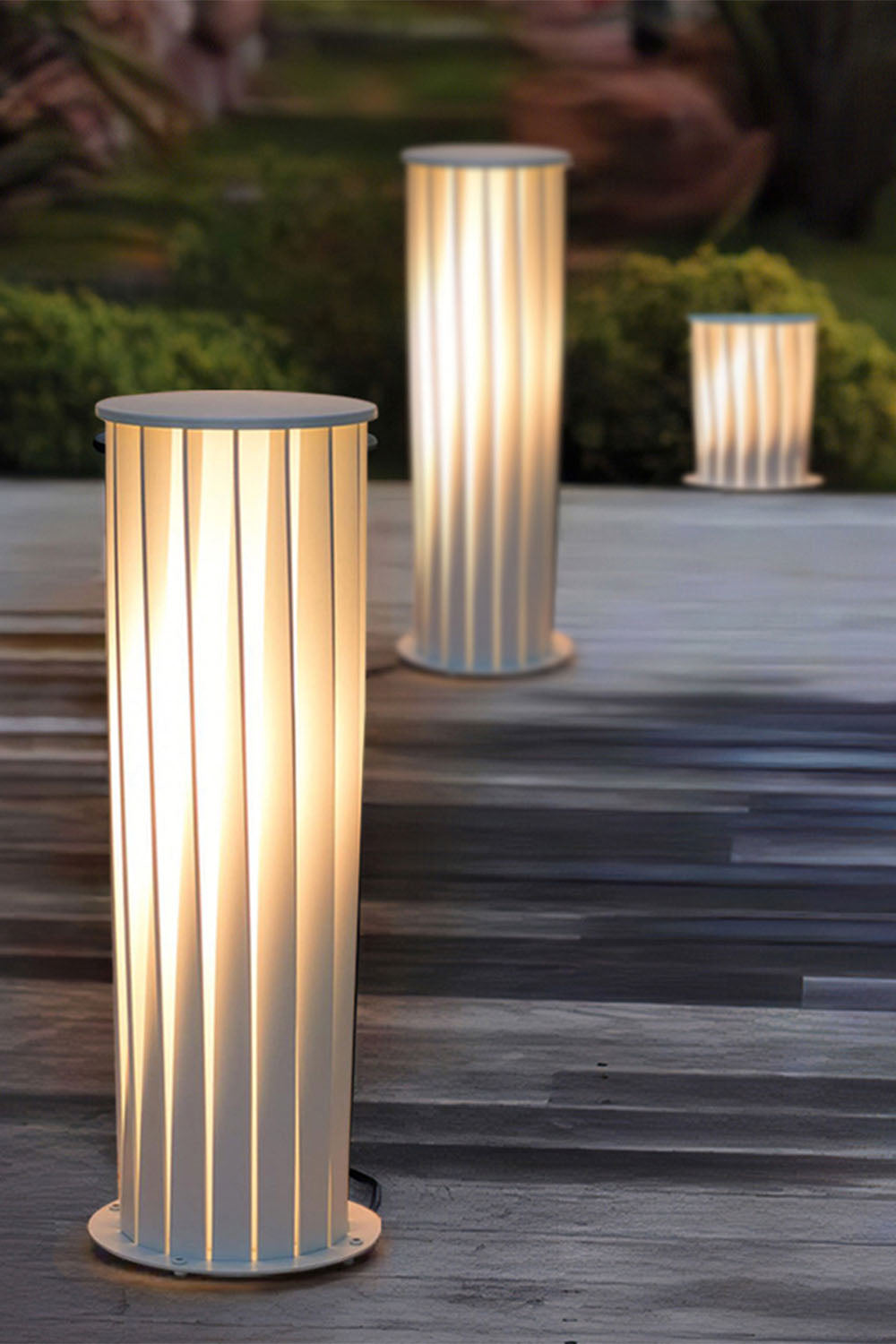 Twisted Acrylic Lantern Lawn Light - view 14 | everlamps