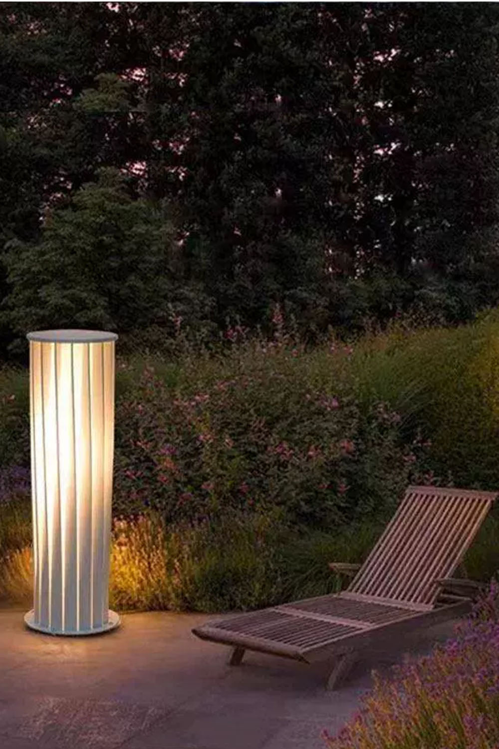 Twisted Acrylic Lantern Lawn Light - view 5 | everlamps