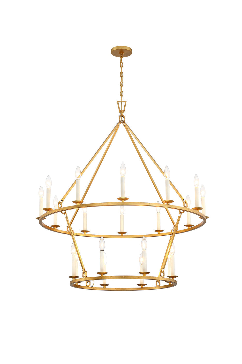 Two-Tiered Ring Chandelier | everlamps