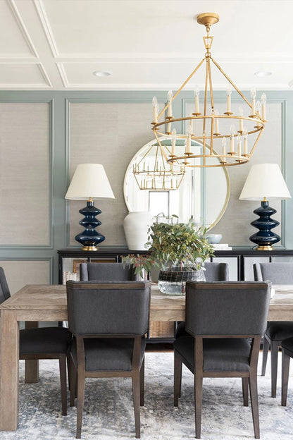 Two-Tiered Ring Chandelier - view 11 | everlamps