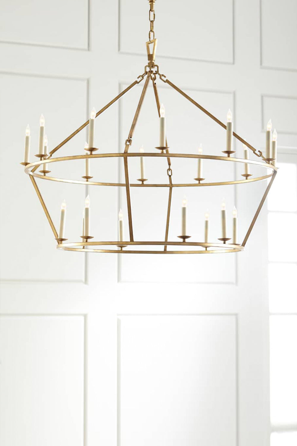 Two-Tiered Ring Chandelier - view 15 | everlamps