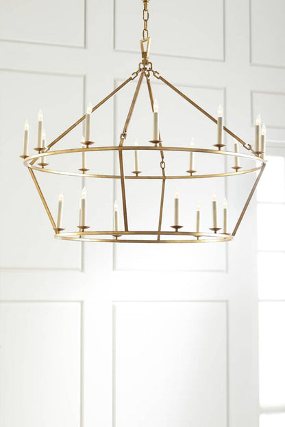 Two-Tiered Ring Chandelier - view 15 | everlamps