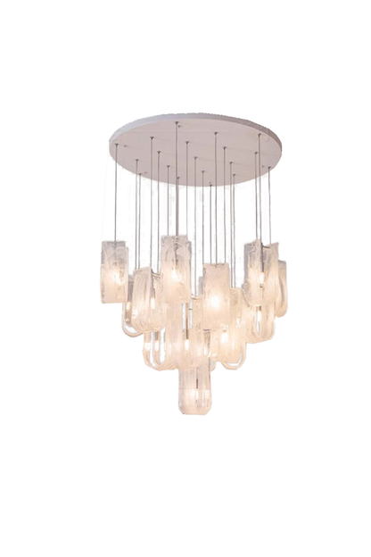 U-shaped Fog Glass Chandelier - view 16 | everlamps