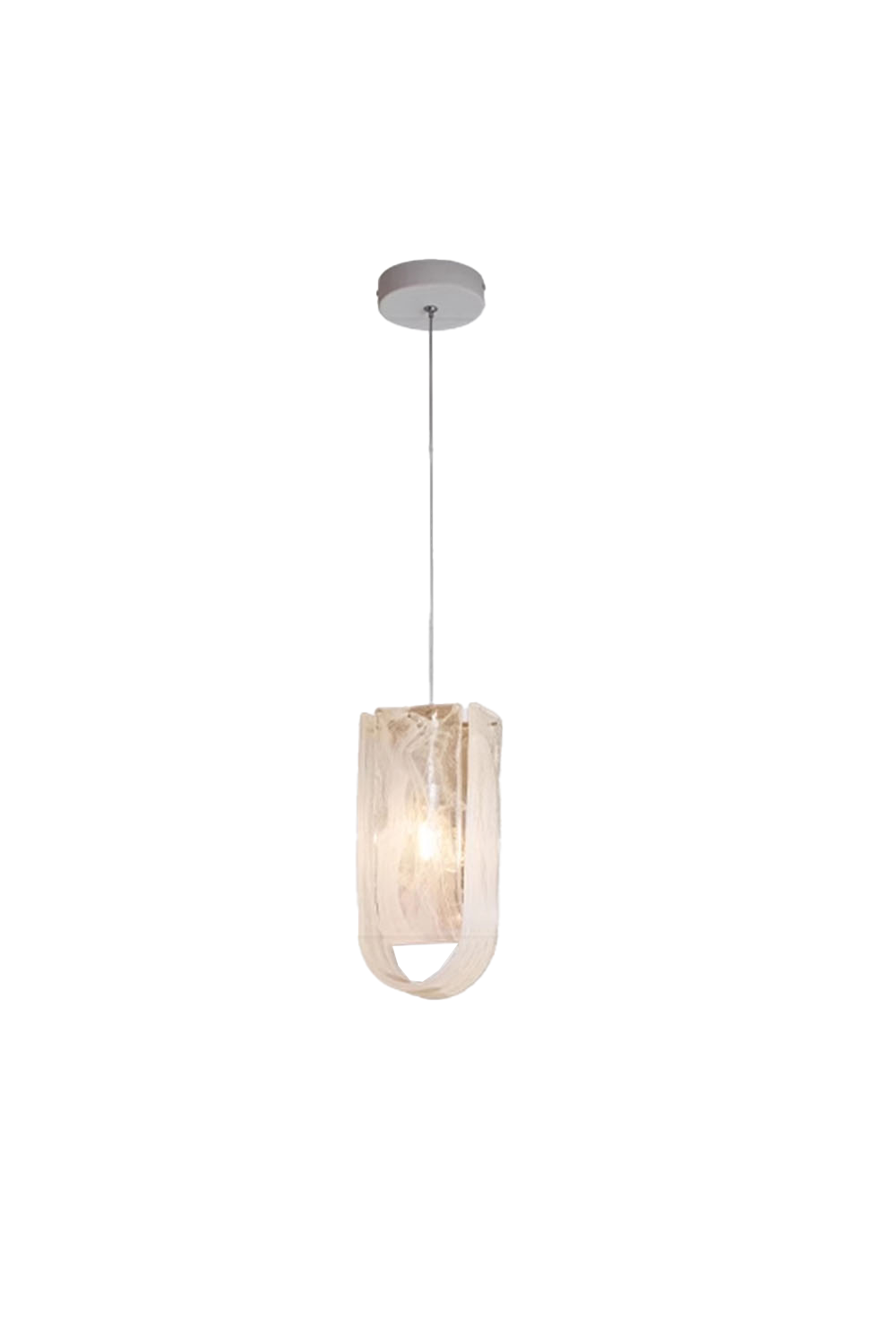 U-shaped Fog Glass Chandelier - view 14 | everlamps