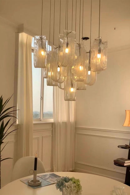 U-shaped Fog Glass Chandelier - view 13 | everlamps
