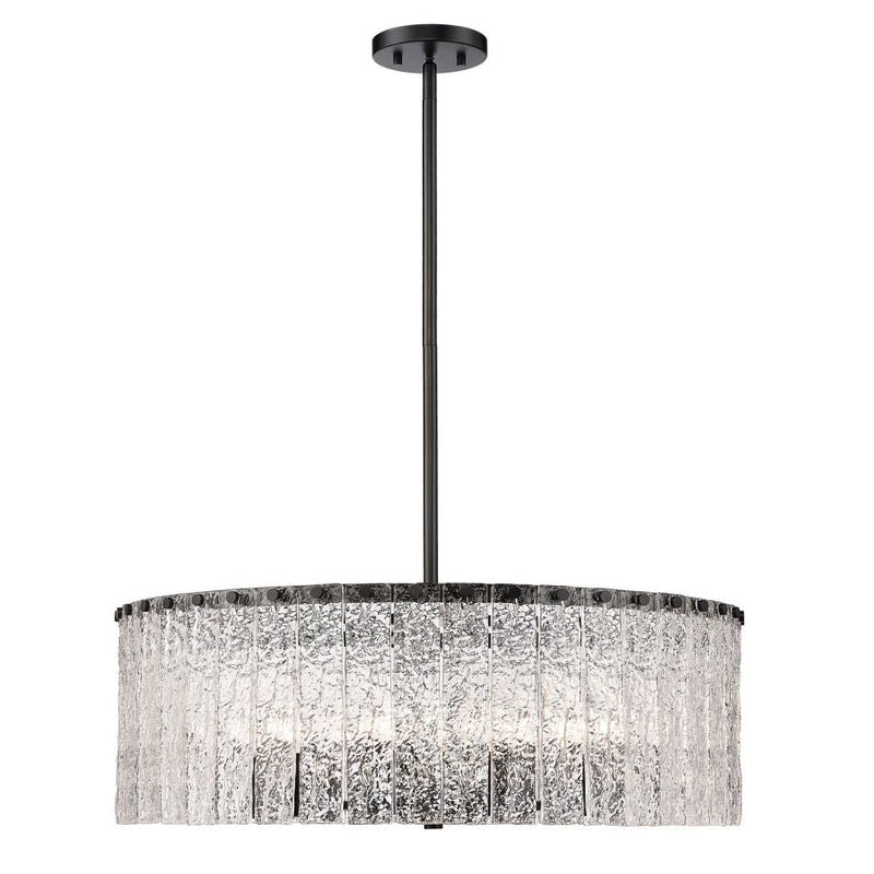 Aura Round Glass Chandelier 27”D 32“D