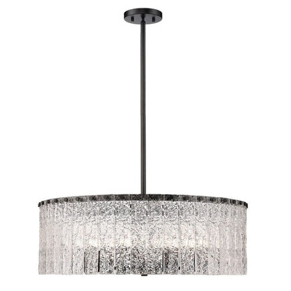 Aura Round Glass Chandelier 27”D 32“D