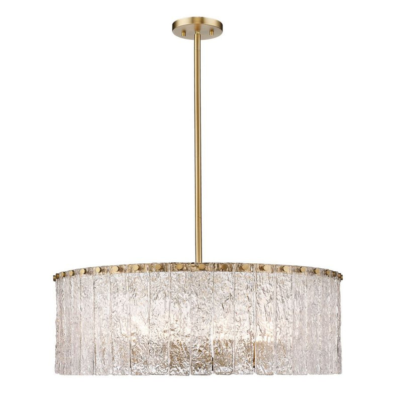 Aura Round Glass Chandelier 27”D 32“D