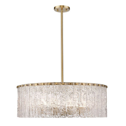 Aura Round Glass Chandelier 27”D 32“D