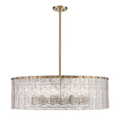 Aura Round Glass Chandelier 27”D 32“D