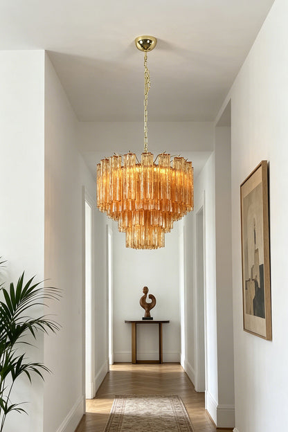 Vellune Cascade Chandelier for Hallway | Samu  Lamp
