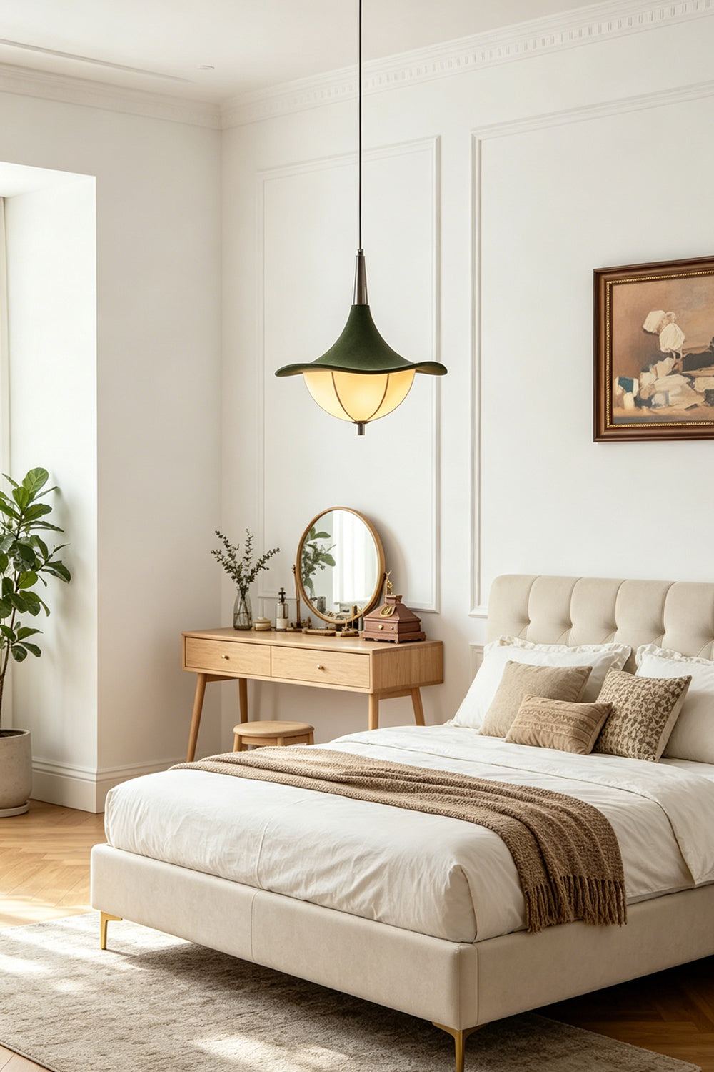 Verdant Felt Pendant for Bedroom | Samu  Lamp
