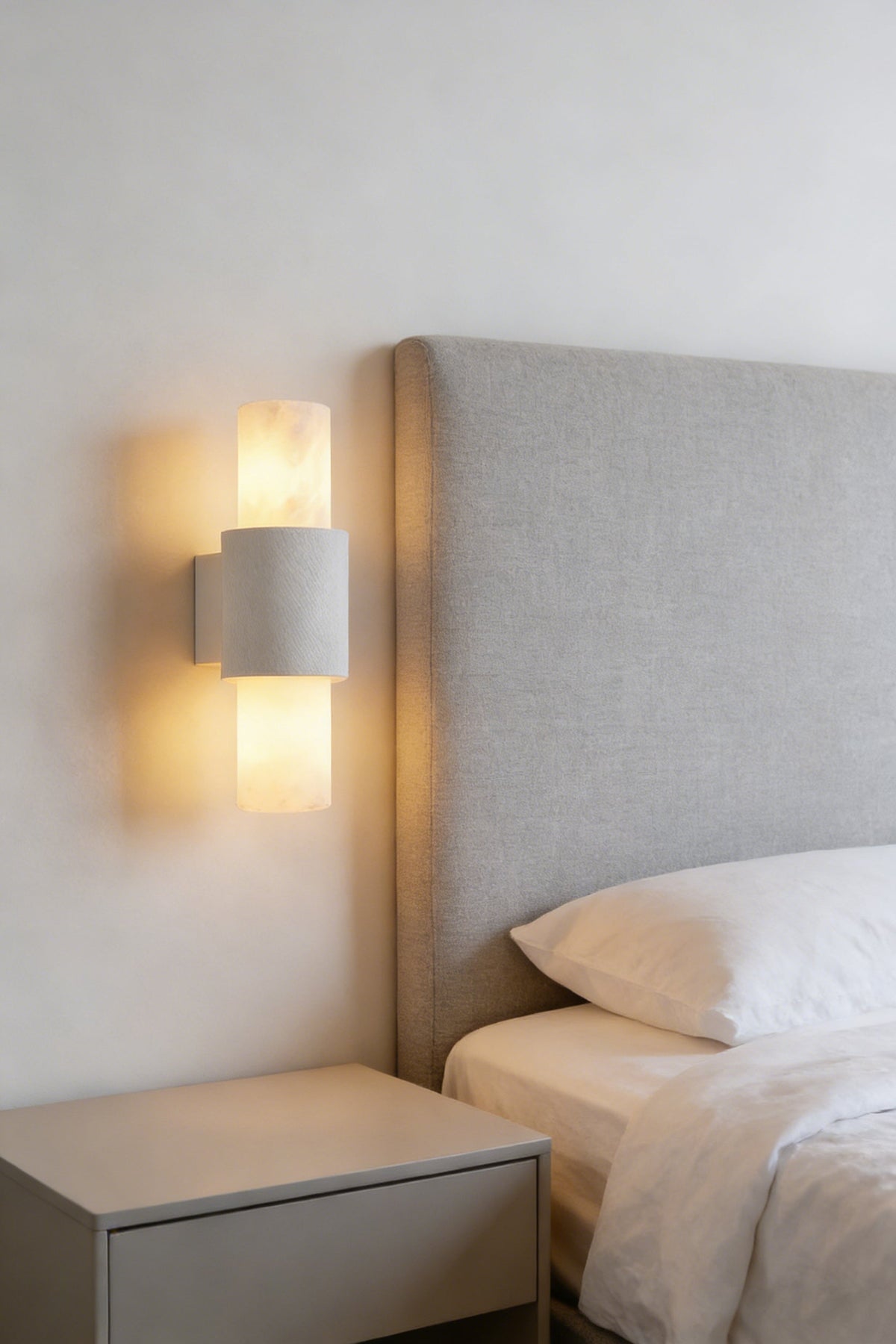 Vertical Alabaster Wall Sconce - view 10 | everlamps
