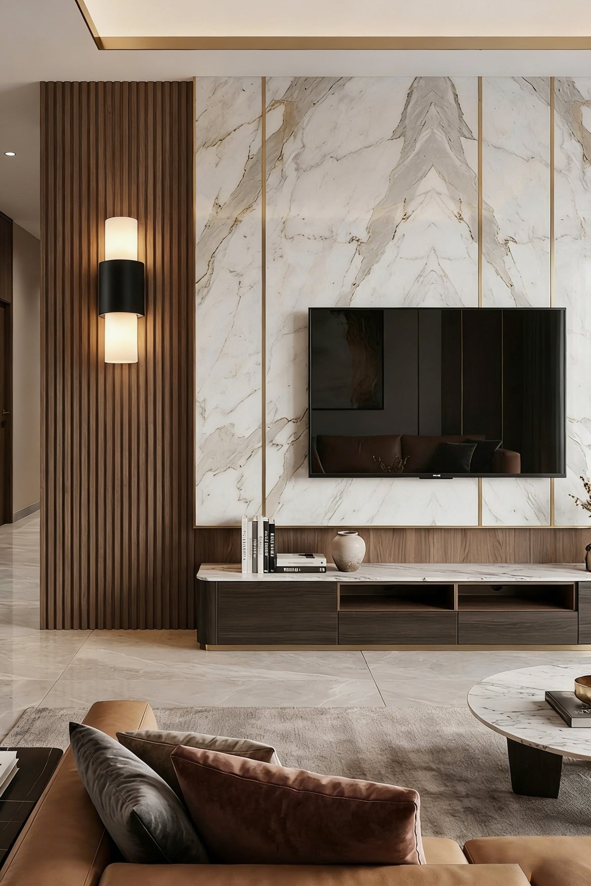 Vertical Alabaster Wall Sconce - view 4 | everlamps