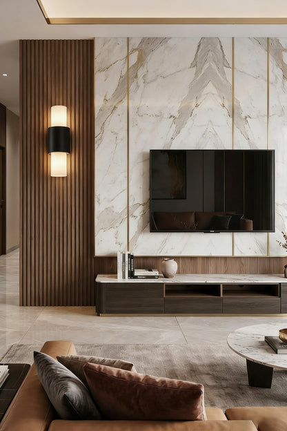 Vertical Alabaster Wall Sconce - view 4 | everlamps