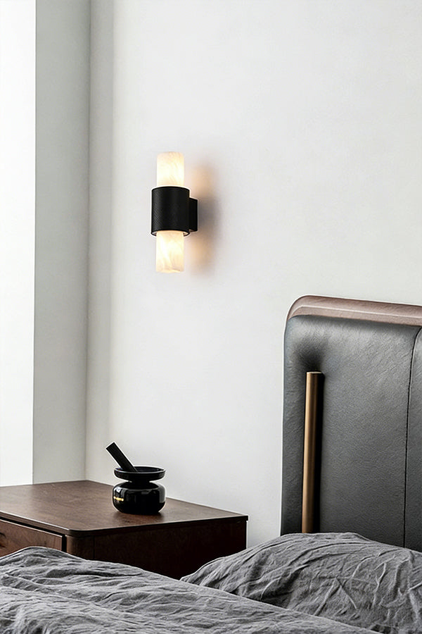 Vertical Alabaster Wall Sconce - view 7 | everlamps