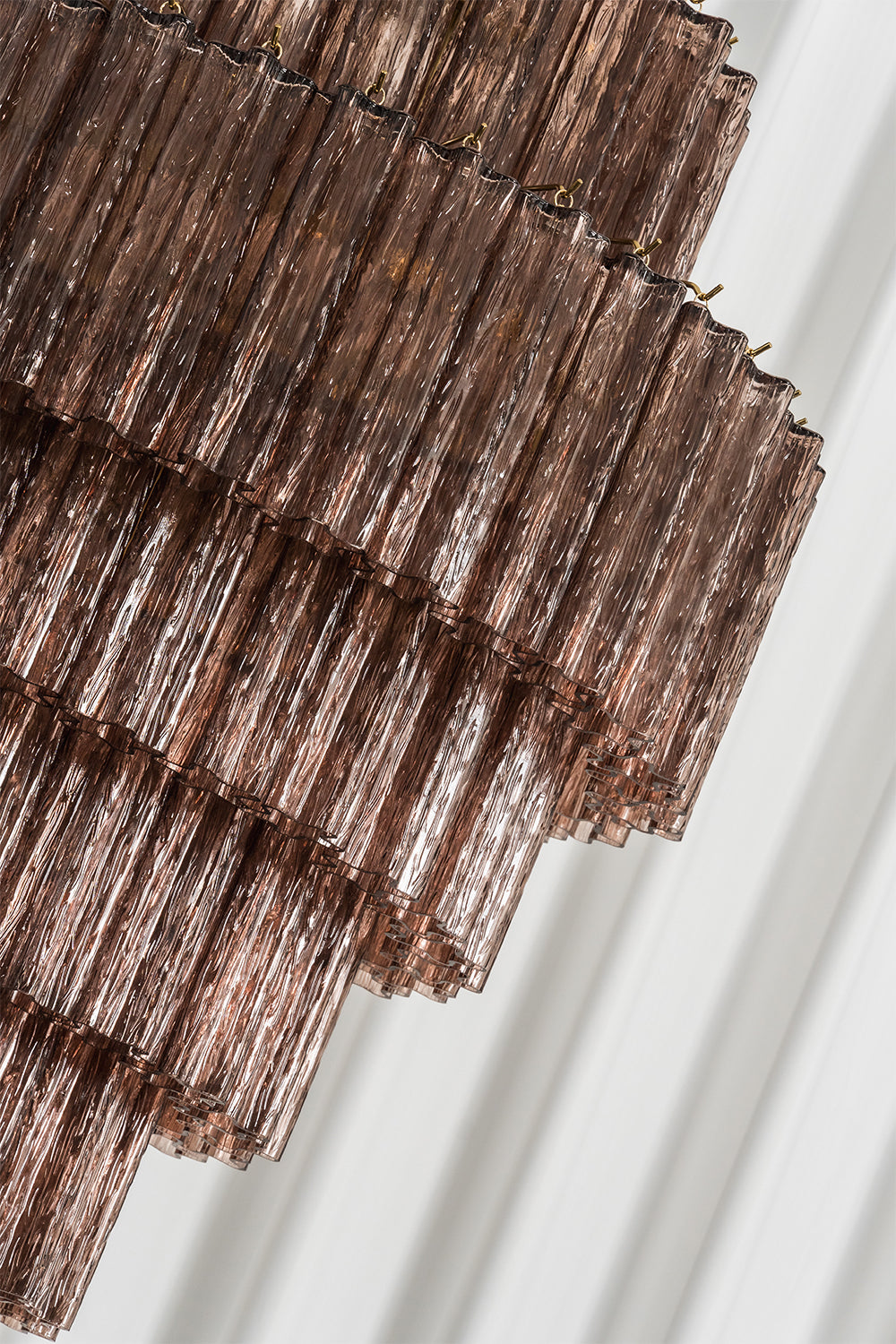Vespera Glass Tiered Chandelier| detail | Samu  Lamp