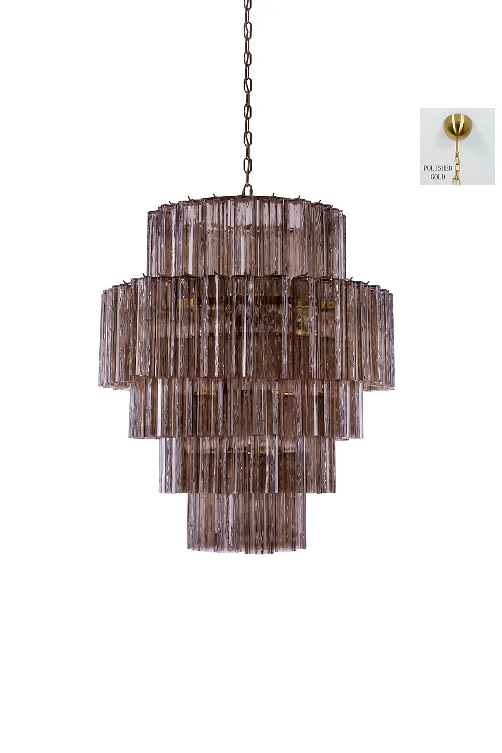 Vespera Glass Tiered Chandelier| Samu  Lamp