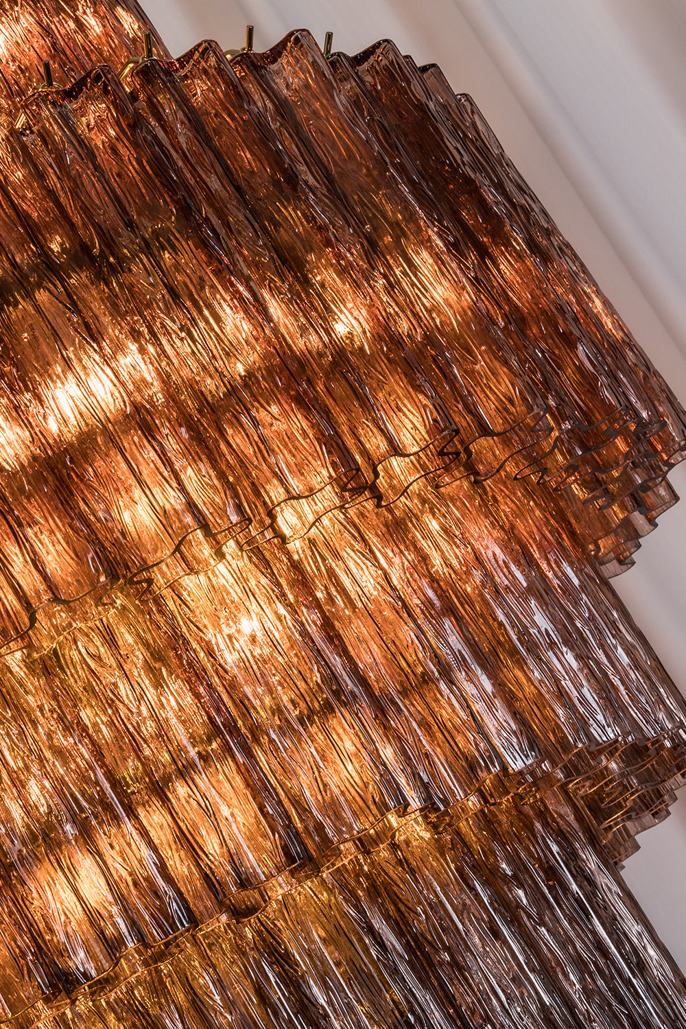 Vespera Glass Tiered Chandelier| detail | Samu  Lamp