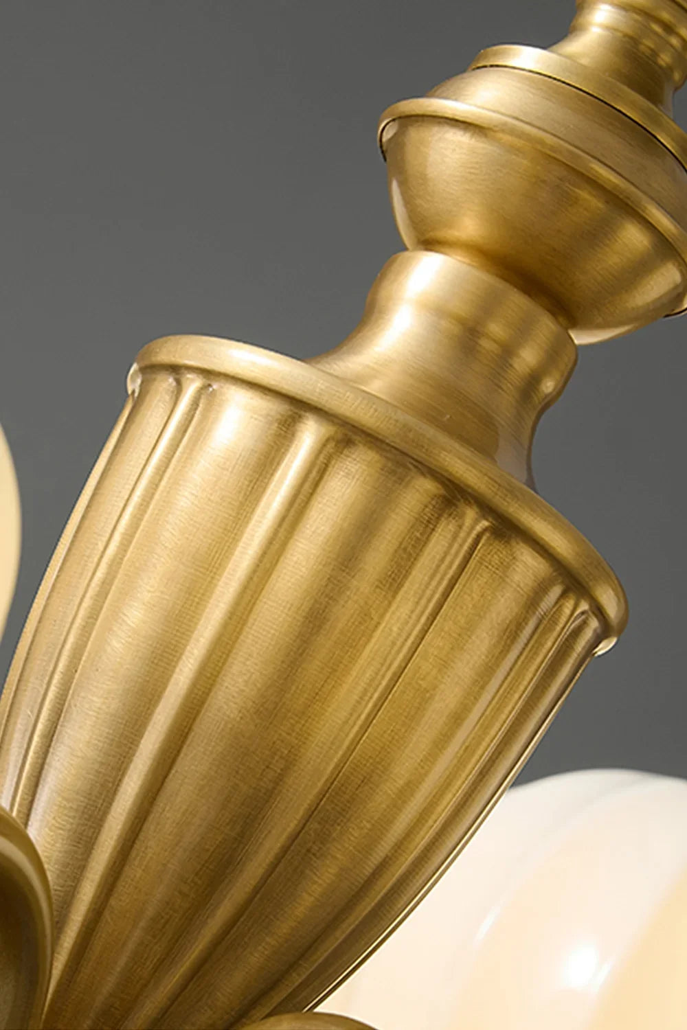 Vintage Brass Chandelier - view 12 | everlamps