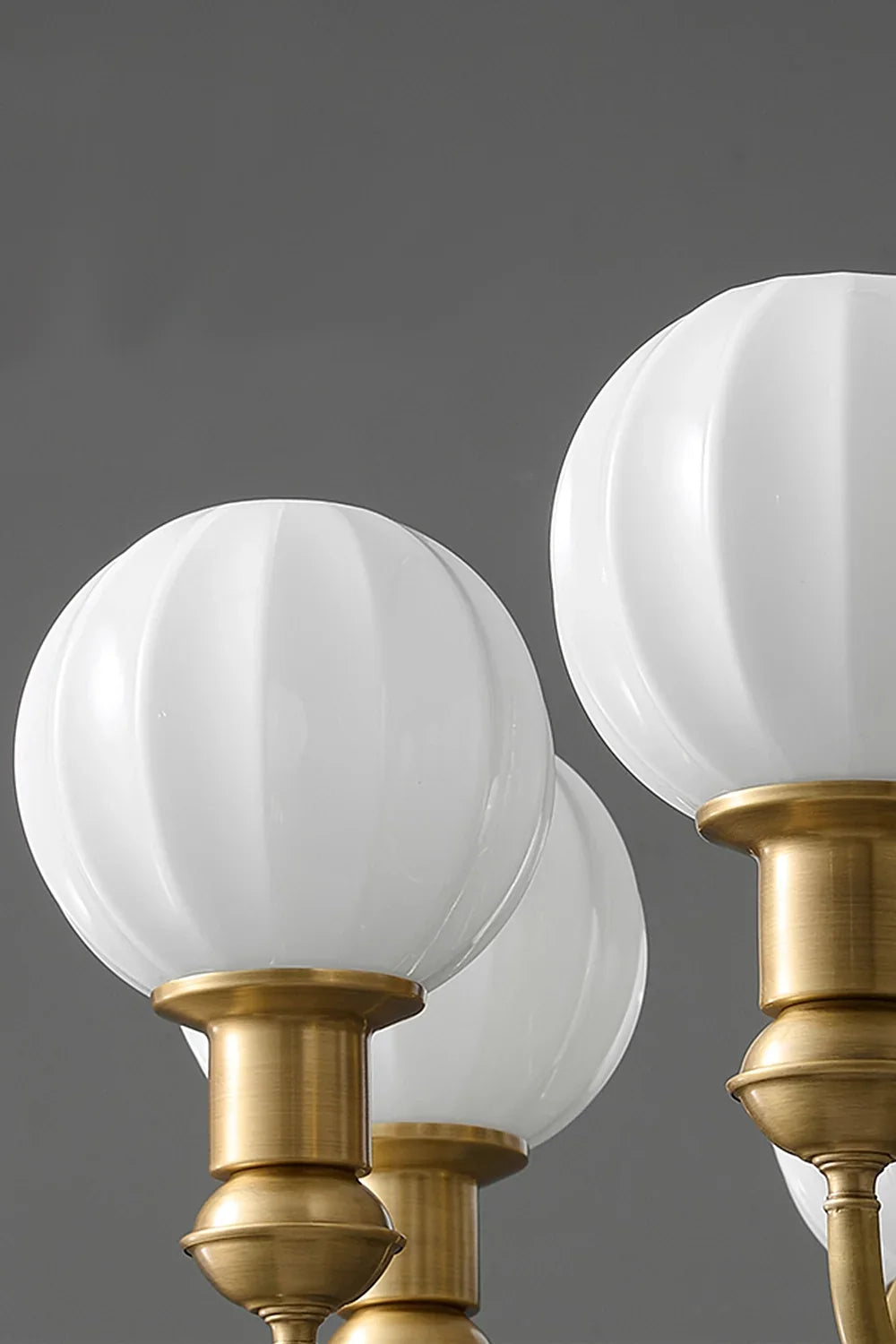 Vintage Brass Chandelier - view 10 | everlamps