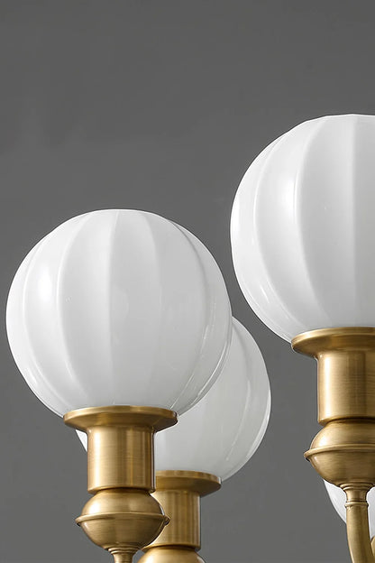 Vintage Brass Chandelier - view 10 | everlamps