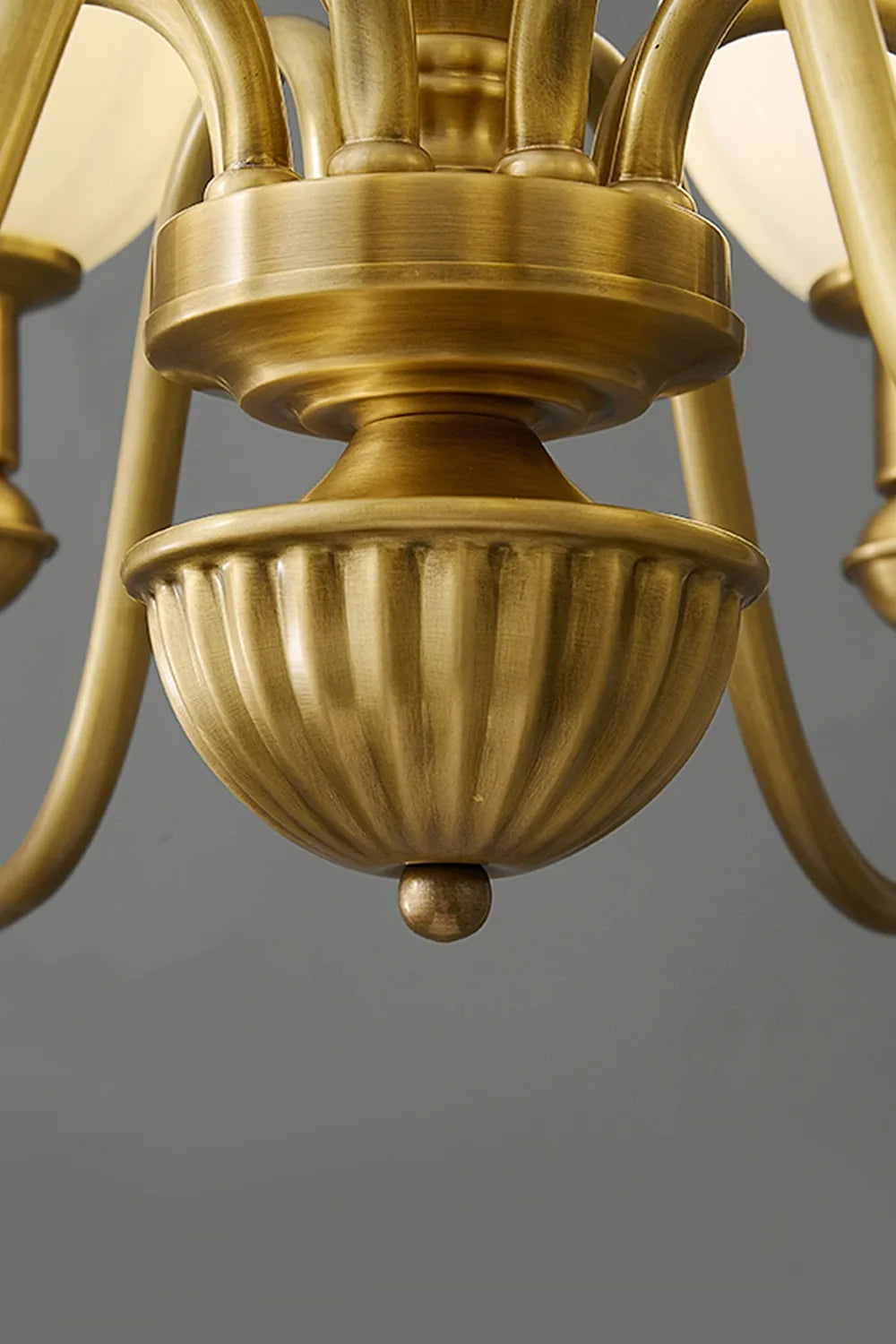 Vintage Brass Chandelier - view 13 | everlamps