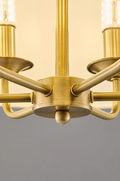 Vintage Brass Fabric Pendant Lamp - view 8 | everlamps