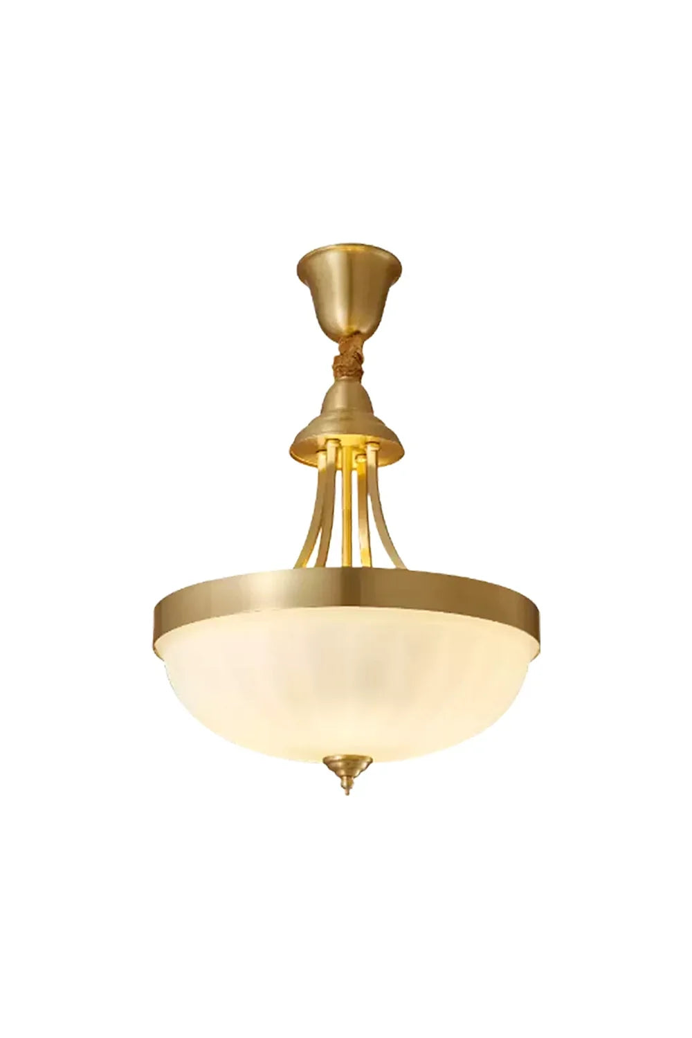 Vintage Brass Glass Pendant Lamp | everlamps