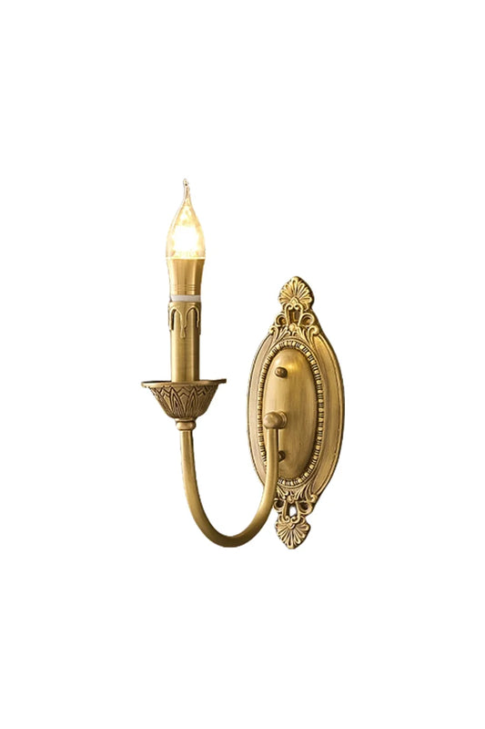 Vintage Candle Brass Wall Lamp | everlamps