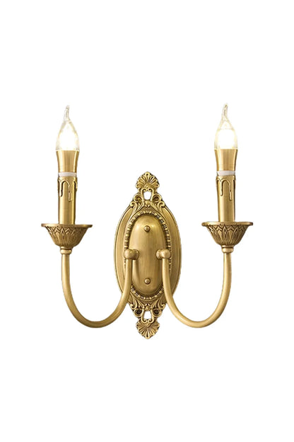 Vintage Candle Brass Wall Lamp - view 11 | everlamps