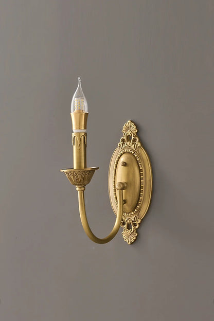 Vintage Candle Brass Wall Lamp - view 8 | everlamps