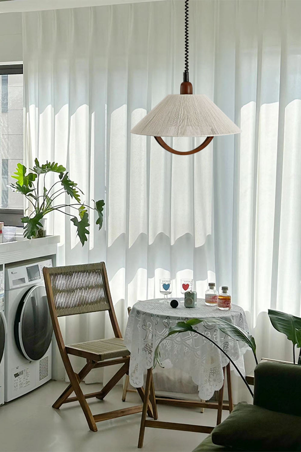 Vintage Cotton Pendant Lamp - view 20 | everlamps