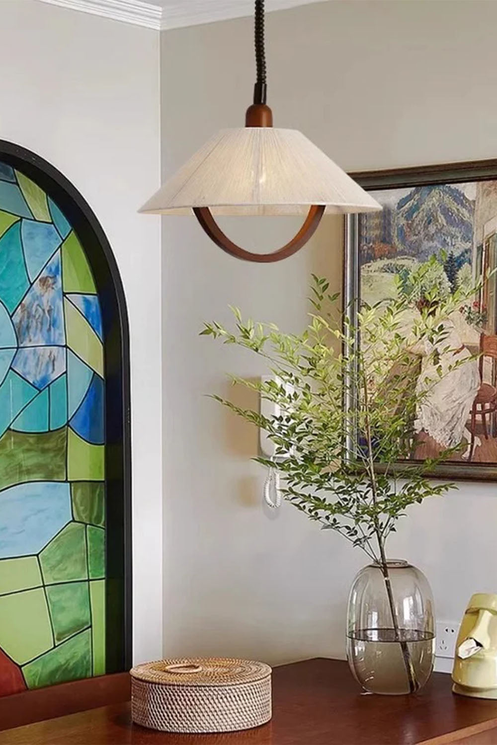 Vintage Cotton Pendant Lamp - view 24 | everlamps