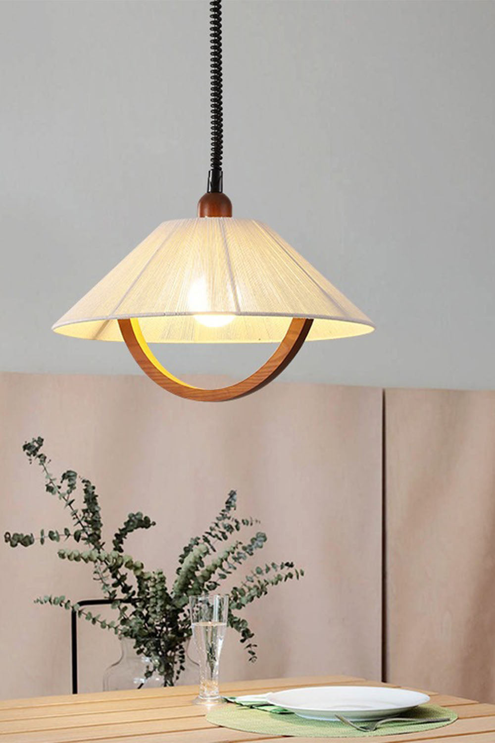 Vintage Cotton Pendant Lamp - view 25 | everlamps