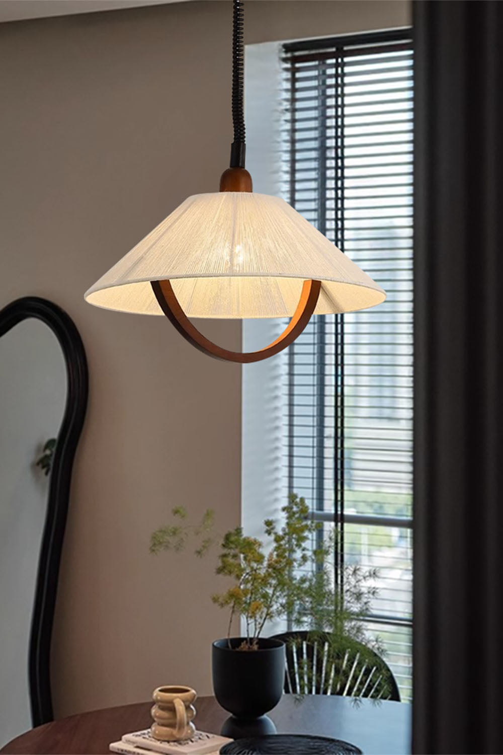 Vintage Cotton Pendant Lamp - view 26 | everlamps