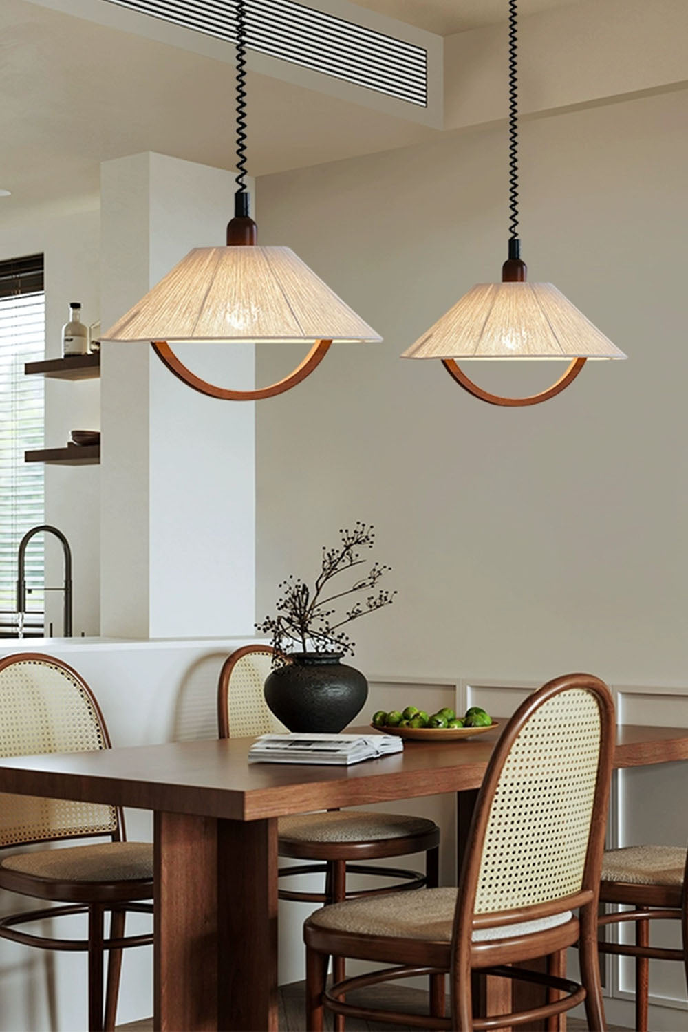 Vintage Cotton Pendant Lamp - view 3 | everlamps