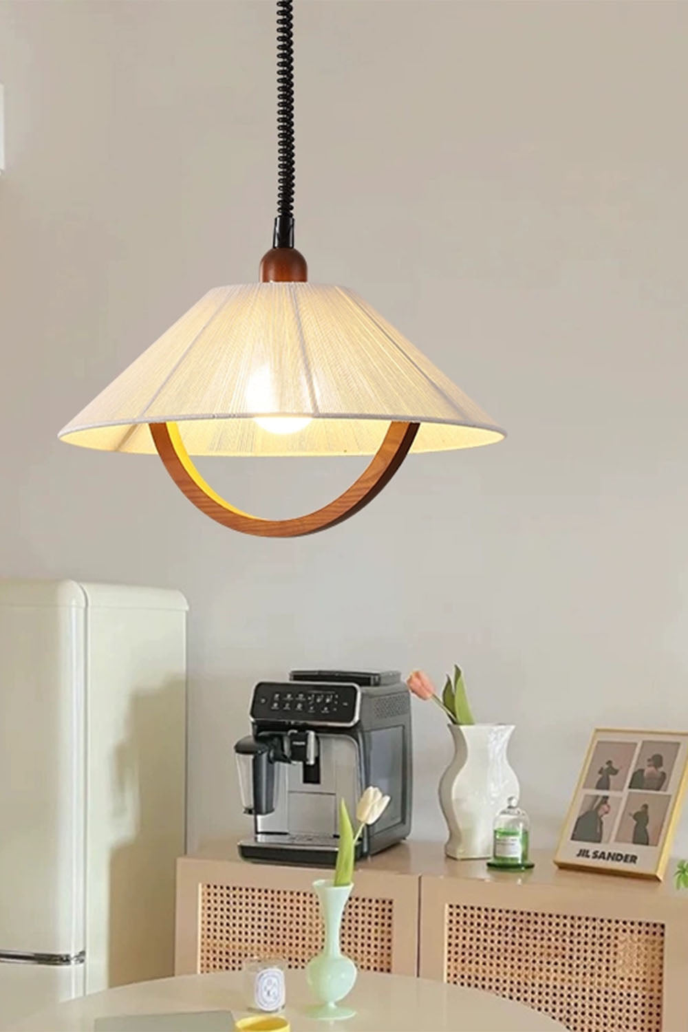 Vintage Cotton Pendant Lamp - view 9 | everlamps