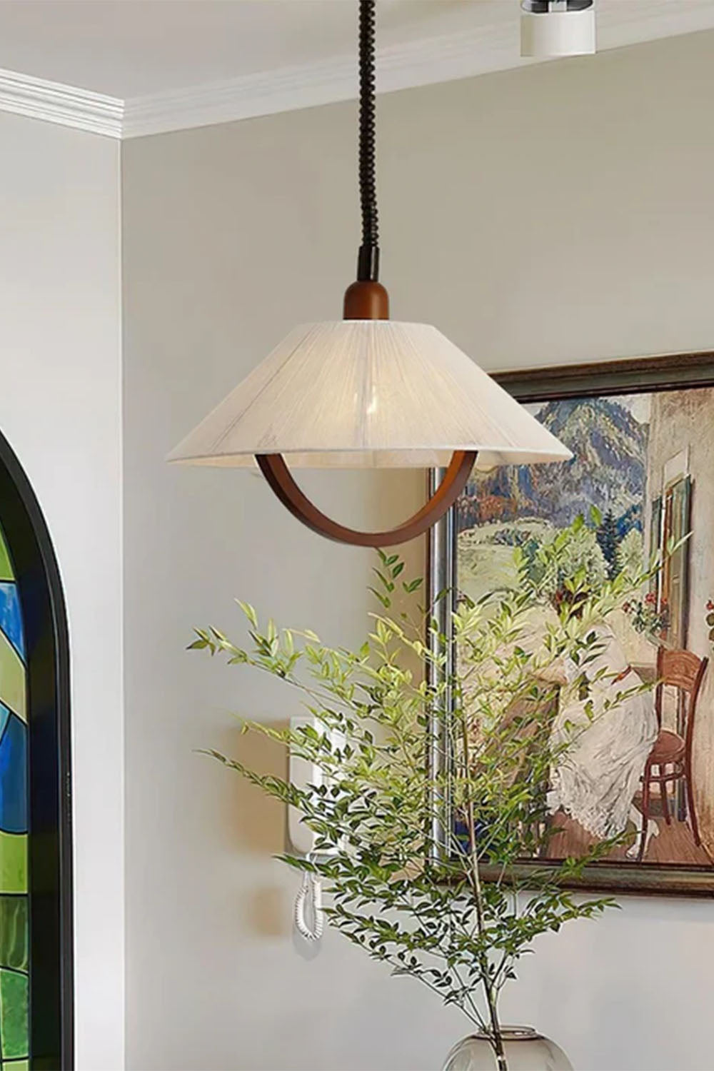 Vintage Cotton Pendant Lamp - view 17 | everlamps