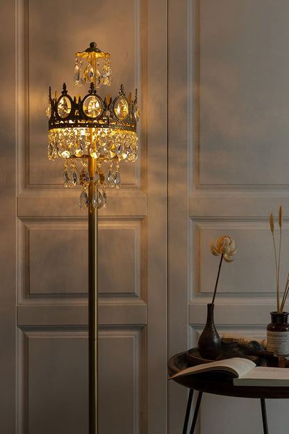 Vintage Crystal Floor Lamp - everlamps