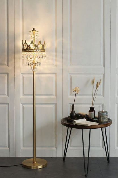 Vintage Crystal Floor Lamp - everlamps