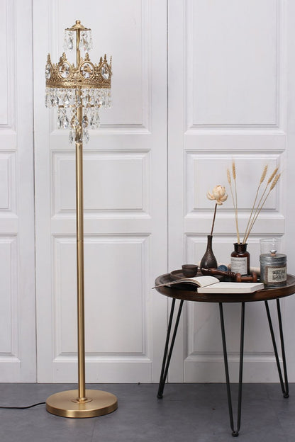 Vintage Crystal Floor Lamp - everlamps