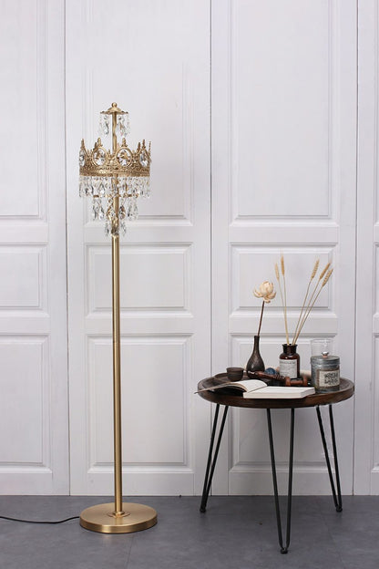 Vintage Crystal Floor Lamp - everlamps
