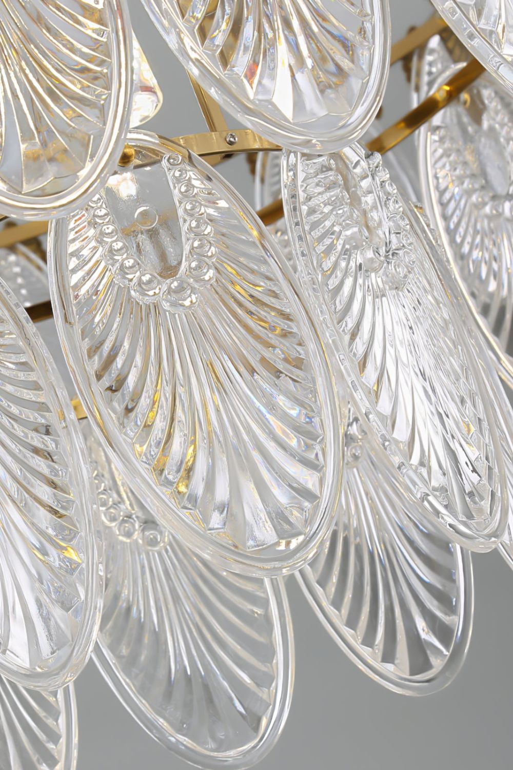 Vintage Crystal Leaf Chandelier - everlamps