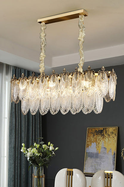 Vintage Crystal Leaf Chandelier - everlamps