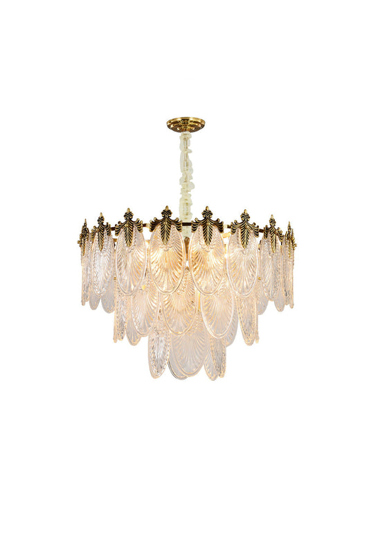 Vintage Crystal Leaf Chandelier - everlamps