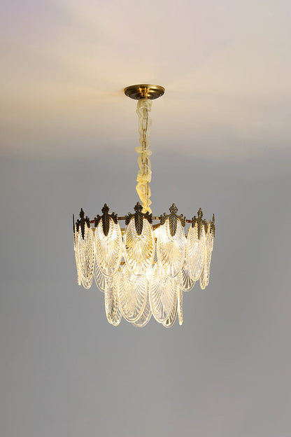 Vintage Crystal Leaf Chandelier - everlamps